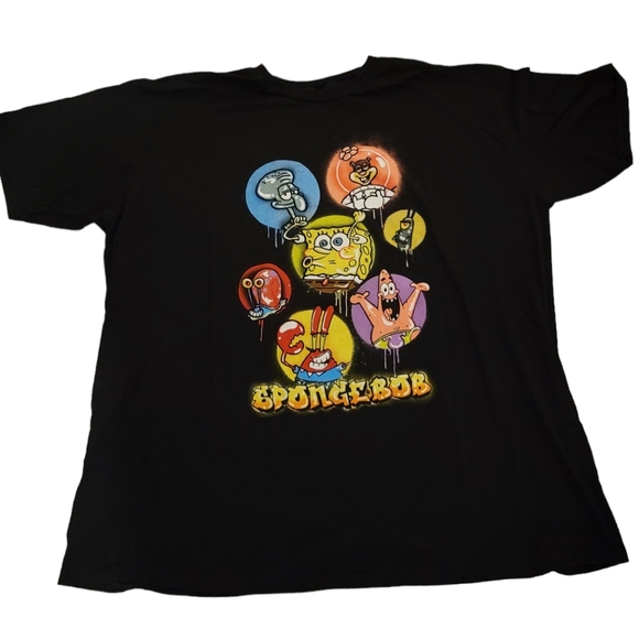 SpongeBob SquarePants Black Men's t-shirt - Picture 1 of 4